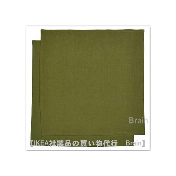 ■カラー： ダークグリーン■商品の大きさ長さ: 50 cm幅: 50 cmパッケージ個数: 2 ピース■主な特徴- 布ナプキンがあれば、毎日の食事にも特別な場面にもぴったりのステキなテーブルコーディネートが手軽につくれます- 天然素材の麻（...