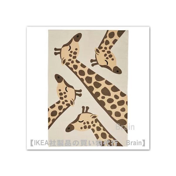 ■カラー：ベージュ/ブラウン■商品の大きさ長さ: 130 cm幅: 90 cm■主な特徴- 楽しいキリンの模様が、子ども部屋の遊び心を高めます- 裏面がラテックスなので、お子さまが走りまわってもずれません■パッケージの大きさと重さ商品番号:...