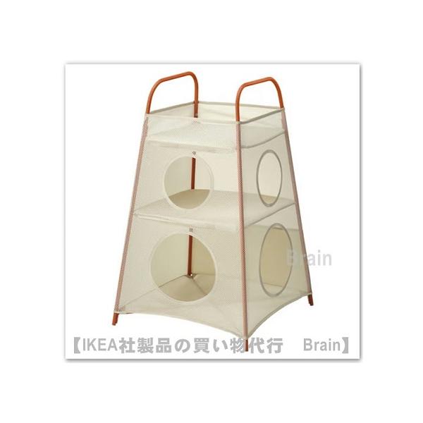 ＩＫＥＡ/イケア　TIGERFINK/ティゲルフィンク　収納 仕切り付き　ベージュ/オレンジ（706.146.42/70614642）