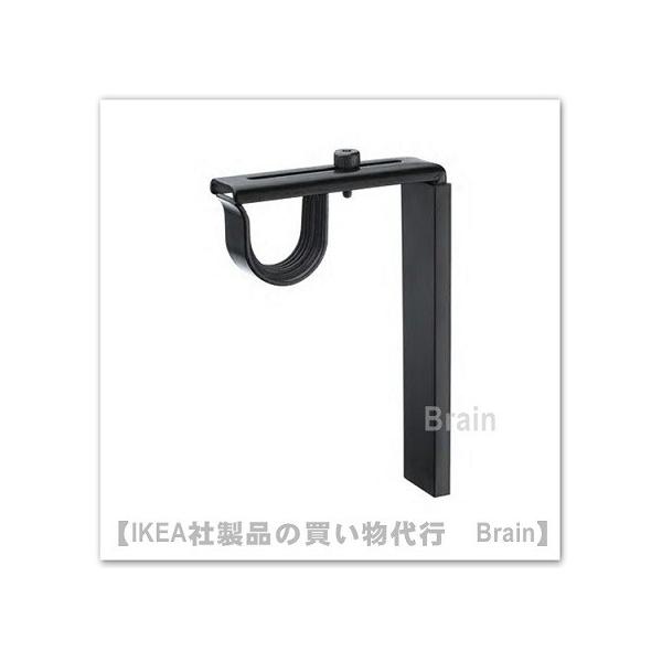 ■カラー：ブラック■商品の大きさ棚板1枚あたりの最大荷重: 10 kg ■主な特徴- カーテンロッドホルダーの位置を調節すれば、窓からカーテンまでの距離を変えられます- 2種類の厚さの滑り止めライナー付き。RACKA/レッカとHUGAD/フ...