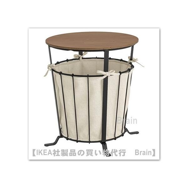 ÄNGESBYN アンゲスビーン リビングテーブル 収納付き, ブラック/パイン