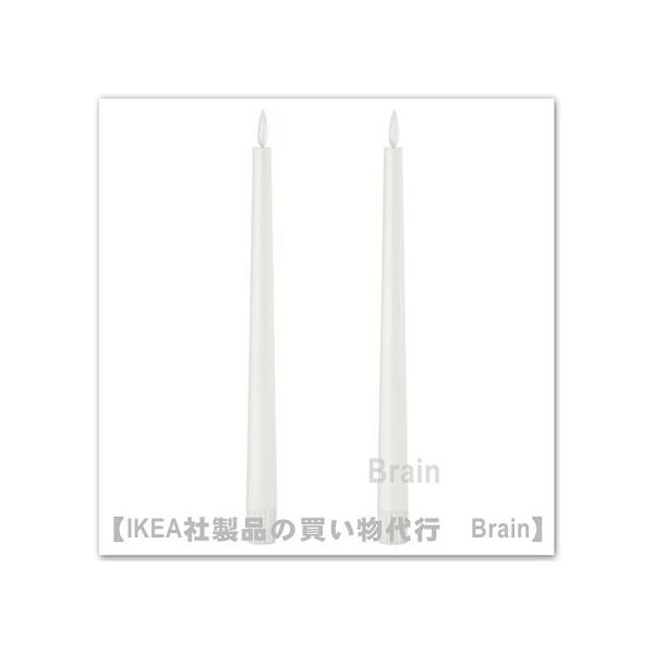 ■カラー：ホワイト■商品の大きさ直径: 22 mm高さ: 280 mmパッケージ個数: 2 ピース■主な特徴- LEDキャンドルは、本物のキャンドルの炎を思わせる温かく揺れる光を放ち、すすや垂れるロウなしで心地よい雰囲気を作りだします- こ...