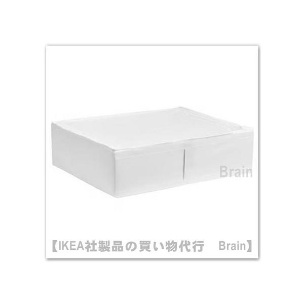 ■カラー：ホワイト■商品の大きさ幅: 65 cm奥行き: 53 cm高さ: 19 cm■主な特徴- ベッドリネンや枕、シーツなどを入れて、ベッドの下に収納できます- 持ち手が付いているので、出し入れが簡単です- コーナーの部分にネットを使用...