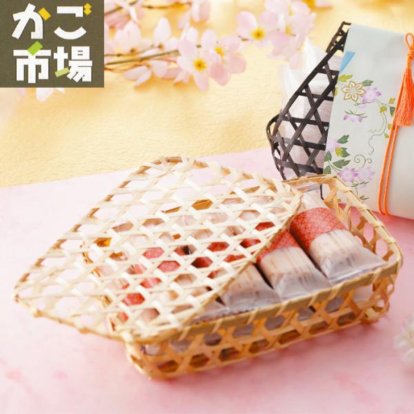 5個セット 六ツ目長方平フタ付 竹かご お弁当 テイクアウト容器 ギフト 