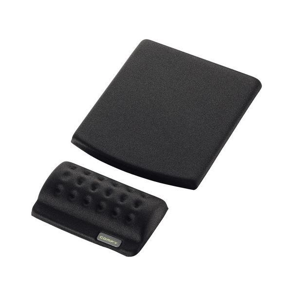 �i�܂Ƃ߁j �G���R�� �}�E�X�p�b�h�����X�g���X�g COMFY �u���b�N MP-114BK 1�� �k×5�Z�b�g�l