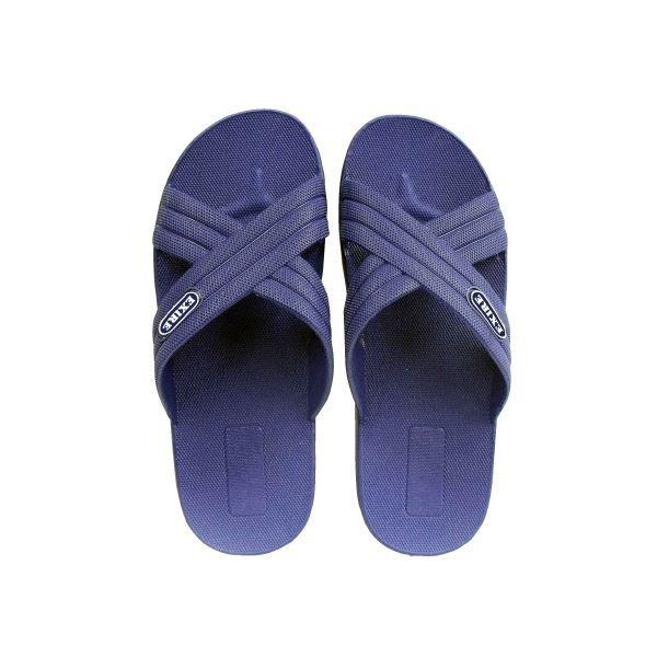 新品  SLIPPER サンダル ネイビー まとめ）ニッポンスリッパ クロスサンダル ネイビー L 27.0cm〔×10
