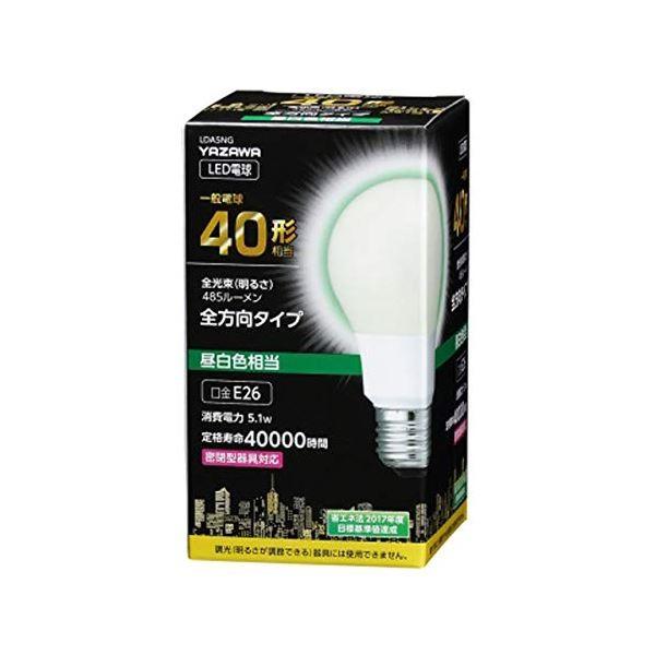 5�Z�b�g YAZAWA ��ʓd���`LED 40W���� �����F LDA5NGX5