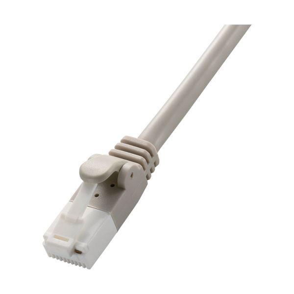 (�܂Ƃ�) �G���R�� Cat6�Ή��c���܂�h�~LAN�P�[�u�� ���C�g�O���[ 5m LD-GPT�^LG5�^RS 1�{ �k×10�Z�b�g�l