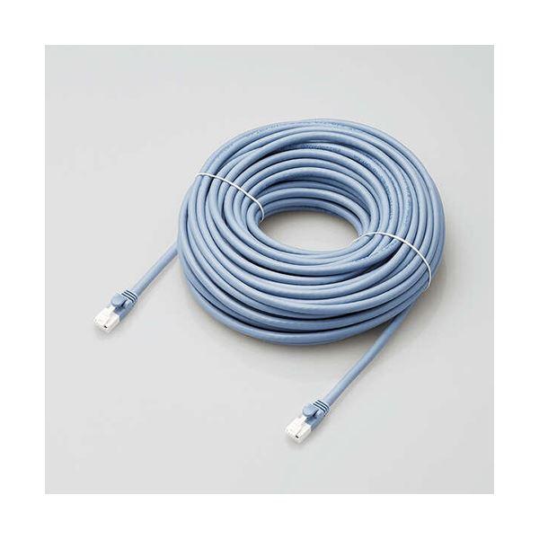 �G���R�� LAN�P�[�u��/CAT6A�Ή�/EU RoHS�w�ߏ���/�ܐ܂�h�~/�ȈՃp�b�P�[�W�d�l/20m/������/�u���[ LD-GPAT/BU20/RS