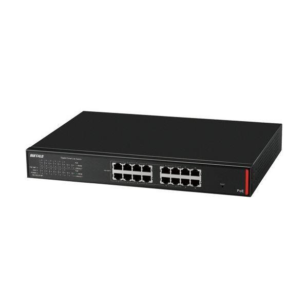 BS-GSL2016P 法人向け Giga対応 PoE Layer2 バッファロー 法人向け Giga対応PoE Layer2 スマートLiteスイッチ 16