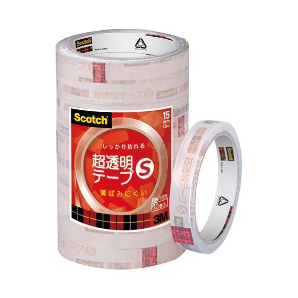 スリーエム ジャパン 超透明テープS BK-15N 幅15mm×35ｍ 工業用包装