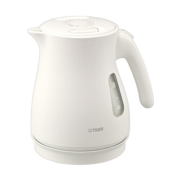 タイガー魔法瓶蒸気レス電気ケトル 1.0L マットホワイト PCV-A100WM 1