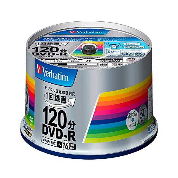 品種:録画用 DVD-R1回録画用録画時間:120分盤面印刷:○（シルバー） / 範囲:22mm-118mm(ワイド)倍速:1-16倍速,ケース:スピンドルケース,入り数:50枚