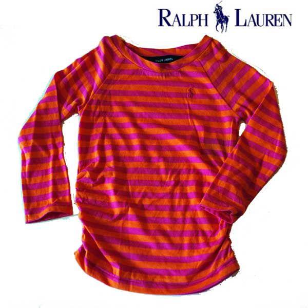Ralph Lauren ポロラルフローレン Girl 女の子 長袖ボーダーカットソー ピンクｘオレンジ Buyee Buyee Japanese Proxy Service Buy From Japan Bot Online