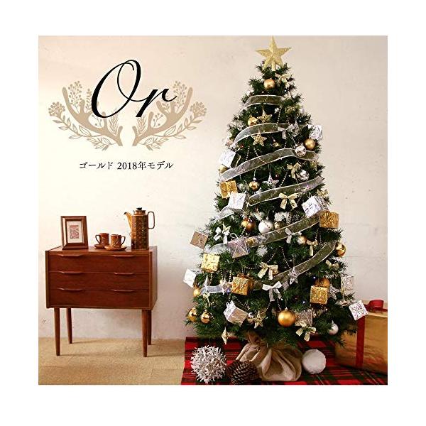 180cm 住宅設備 Gold クリスマスツリーセット ゴールド ゴールド シルバー配色 シルバー配色 オーナメントテンコ盛り91個 7色100球led もみの木収納袋 ツリ Shop Frontier
