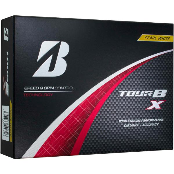 BRIDGESTONE(ブリヂストン)ゴルフボール TOUR B X 2024年モデル 12球入 パールホワイト B4GXJ　　NEWハイスピード・インナーカバーの剛性と比重を高めることで高初速を生み出し、かつフルショットでの低スピン化によ...