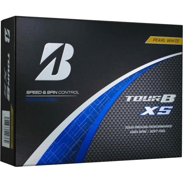 BRIDGESTONE ブリヂストン ゴルフボール TOUR B XS 2024年モデル 12球入 パールホワイト S4GXJ 1ダースNEWハイスピード・インナーカバーの剛性と比重を高めることで高初速を生み出し、かつフルショットでの低スピ...