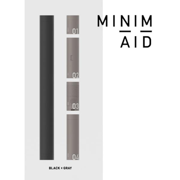 MINIMAID(ミニメイド) 防災セット ブラック×グレー : ハードボックス