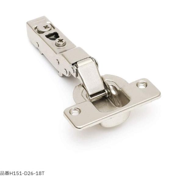 スライド丁番 厚扉用 94°開き 18mmかぶせ H151 【H151-D26-18T