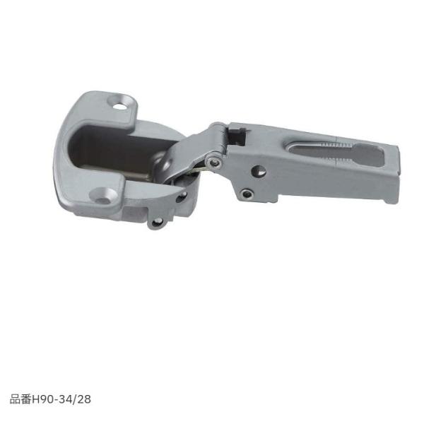 スライド丁番 厚扉用 H90 90°開き 28mmかぶせ キャッチなし スガツネ