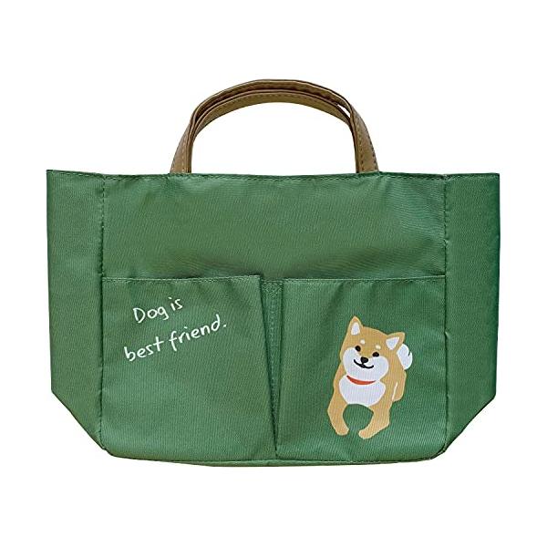 大西賢製販 バッグインバッグ 柴犬 カーキ 23×8×H20cm AMB-1806