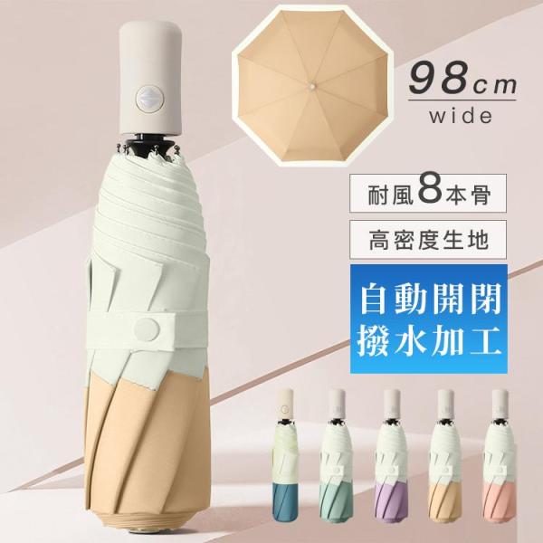 日傘 完全遮光 折りたたみ傘 遮光遮熱 紫外線カット UVカット 軽い 雨傘 自動開閉 レディース メンズ 頑丈な8本骨 撥水加工 耐強風 晴雨兼用傘 雨具 携帯性抜群