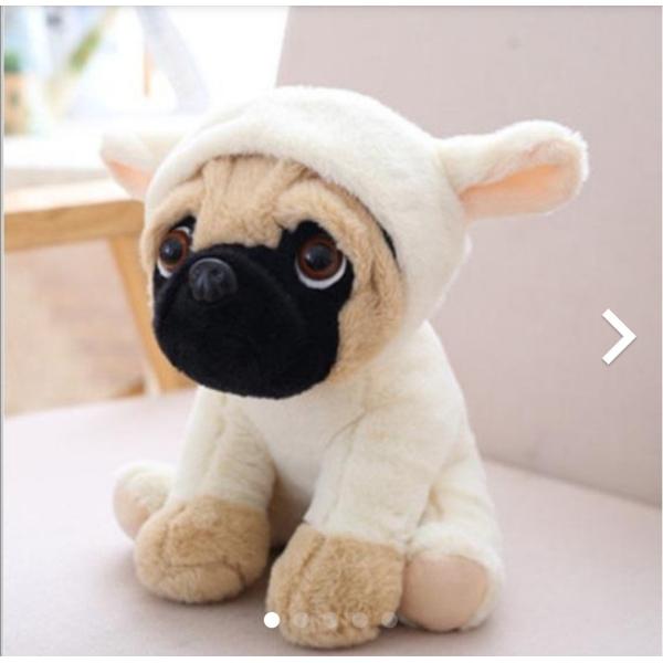 パグちゃんぬいぐるみ 選べる7種類 羊 獅子 豹 豚 兎 象 恐竜