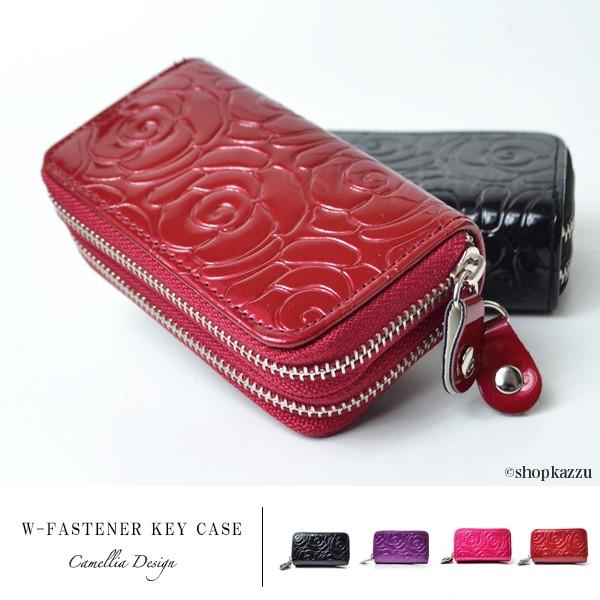 キーケース レディース 花柄 エナメル 型押し ダブルファスナー 小銭入れつき ケース Sy 619 Nobrand Sy619 財布 バッグ クレリア 通販 Yahoo ショッピング