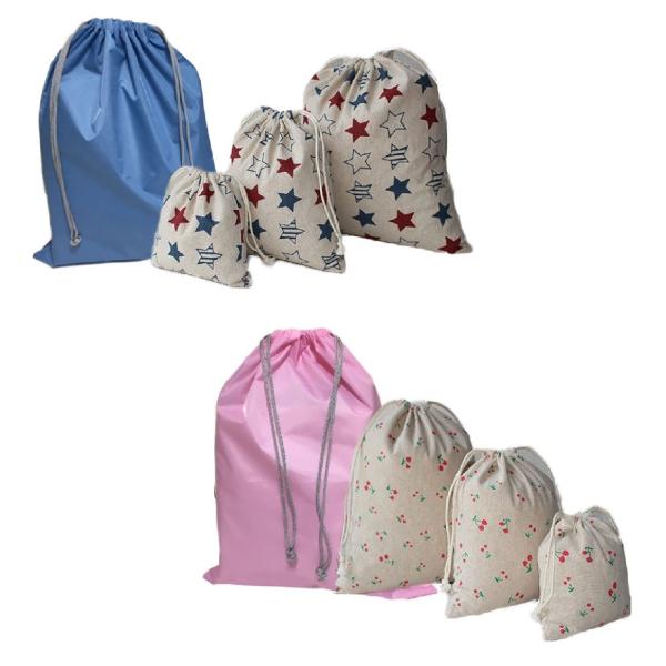 Pkpohs 巾着袋 4点セット 通学 通園 給食 着替え 旅行 小分け ポーチ きんちゃく Buyee Buyee Japanese Proxy Service Buy From Japan Bot Online