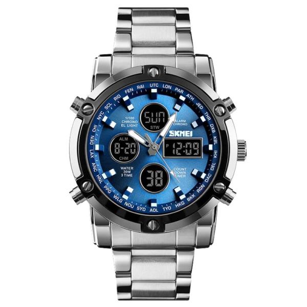 腕時計 メンズ デジアナ時計 クロノグラフ ビジネス用 カジュアル 日本製ムーブメント アラム機能 カレンダー 曜日 ストップウォッチ デジ