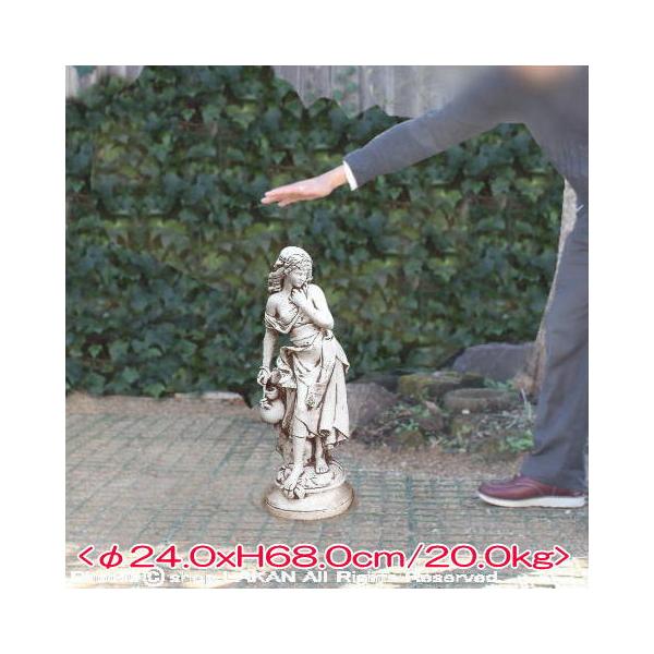 春の少女像 H68cm イタリア製洋風庭園 ガーデン 石像 / イタルガーデン