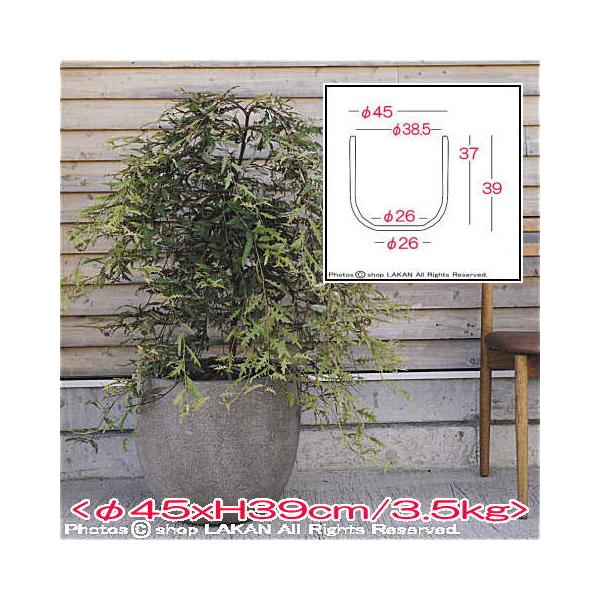 グラナイト エッグφ45cm グラスファイバー製 大型樹脂鉢 / エッシュバッハ社 EB-GE4538