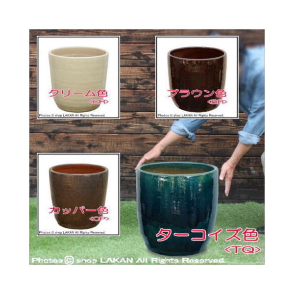 ループ-ラウンドφ40cm 釉薬付 陶器鉢 / TC&RP社 RS-0140