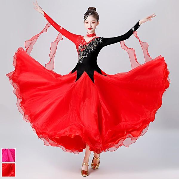 社交ダンス ドレス 競技用 社交ダンス衣装 ワンピース スタンダード