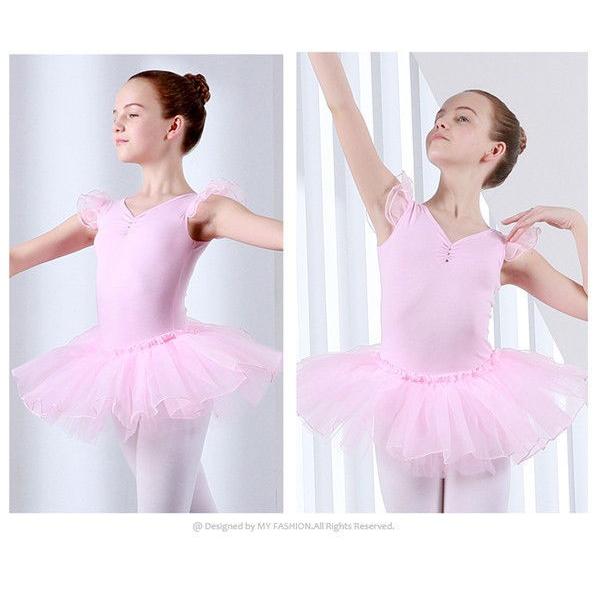 バレエ レオタード 子供 キッズ チュチュ バレエダンス 股下スナップ