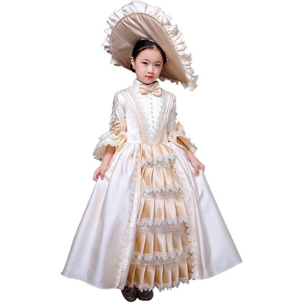 キッズ 子供服 ワンピース 貴族 ドレス お姫様 衣装 ロング 貴族 お嬢様 ステージ 舞台 貴族服 豪華 バロック風 プリンセスライン 貴族服 D9170c0 マンテンショップ 通販 Yahoo ショッピング