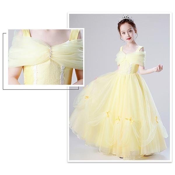 キッズ ドレス プリンセスライン ピアノ発表会 ワンピース 女の子 子供