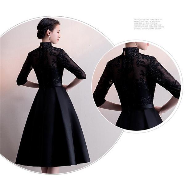 ハイネックドレス パーティードレス レディース ワンピース S~3XL