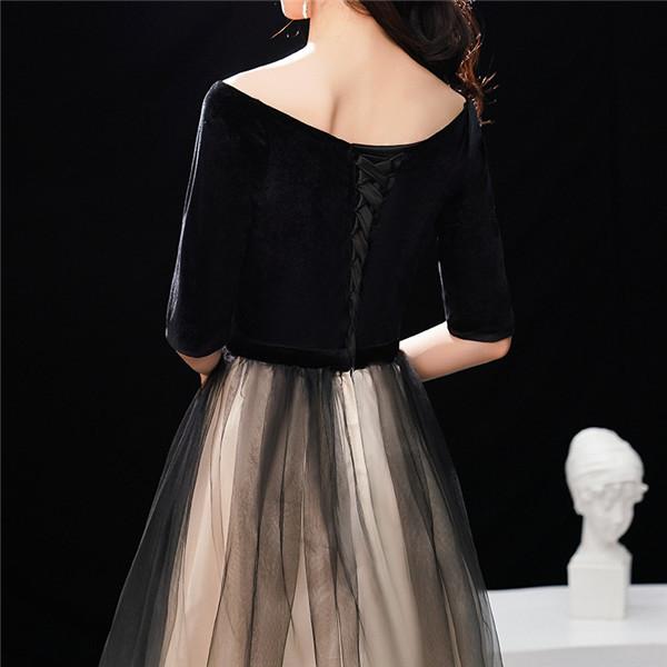 ドレス 大人 ピアノ 発表会 大きいリボン ロングドレス 黒 演奏会