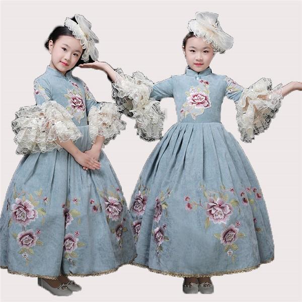 貴族ドレス お嬢様ドレス キッズ 子供服 ヨーロッパ風 学園祭 文化祭 女王様ドレス 貴族服 舞台 衣装 バロック風 プリンセスライン ロングドレス 七五三 Da446d3 マンテンショップ 通販 Yahoo ショッピング