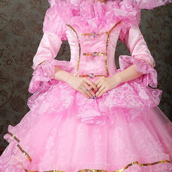 ロングドレス 貴族ドレス お姫様ドレス ドレス 中世ヨーロッパ ステージ 袖あり サーキュラーカフス 衣装 貴婦人 ラフカラー スタンドカラー ハイネック 髪飾り付き 演奏会 舞台衣装 ゴージャス ドレス ティアードスカート 声楽 オペラ イベント ワンピース da889s1s1c6 貴族ドレス お姫様ドレス ロング 中世ヨーロッパ ステージ 袖あり