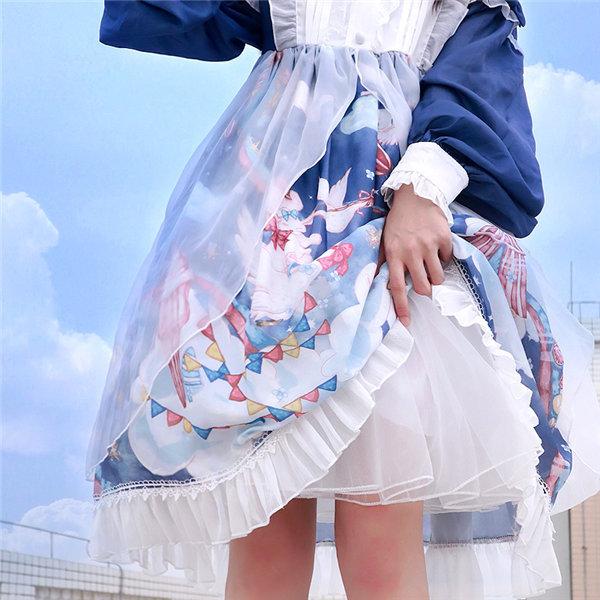 パニエ レディース スカート ロリータ ワイヤー無し ゴスロリ ソフト