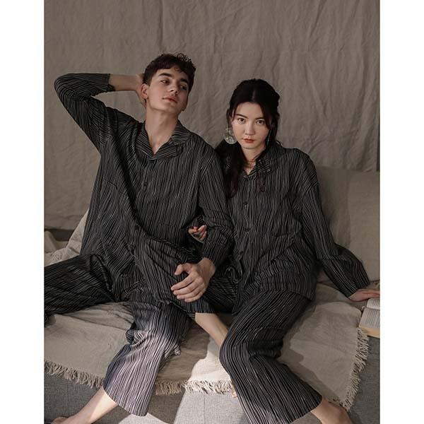 ペアパジャマ コットン 大きいサイズ ペア 部屋着 ポケット付き