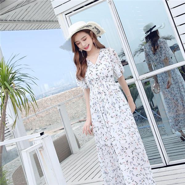 リゾートワンピース レディース サマードレス ロング マキシ丈