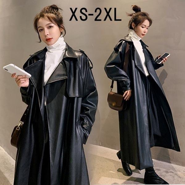 フェイクレザート レザージャケット ロングジャケット フェイクレザート レザージャケット ロングジャケット