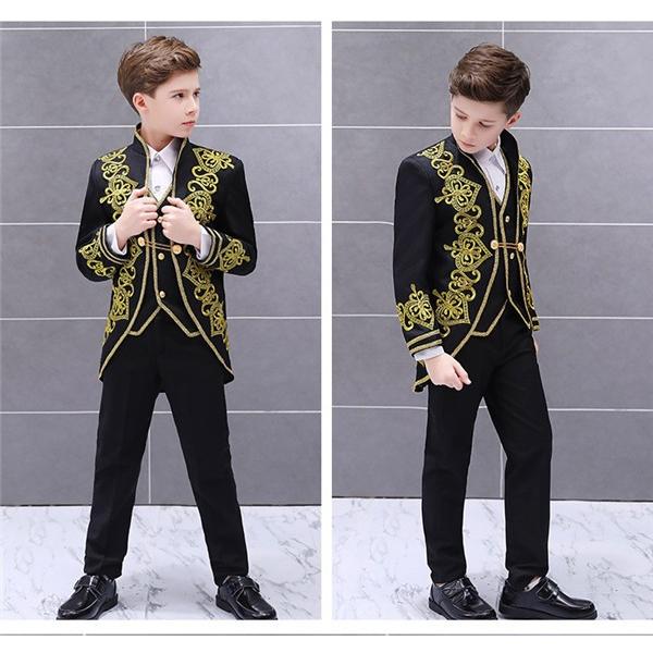 120/130/140/150/160」舞台 衣装 王子様 貴公子 演奏会 男の子 子供服