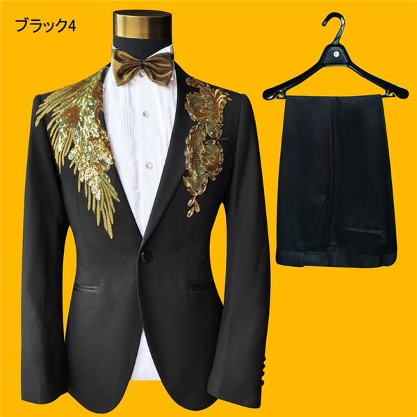 S/M/L/XL/2XL/3XL/4XL/5XL ステージ 衣装 カラオケ 大会 男性用スーツ
