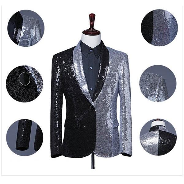 ジャケット（単品） ステージ 衣装 メンズ 舞台 スパンコール キラキラ