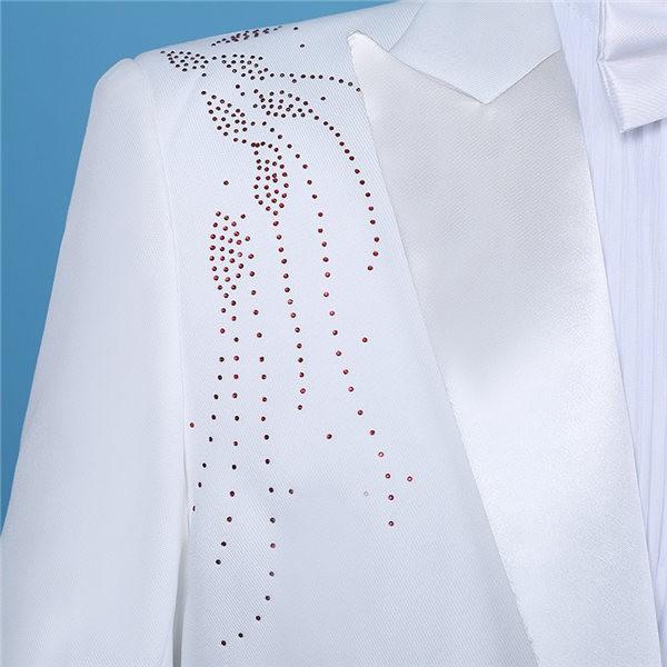 燕尾服 白 タキシード 男性用スーツ 燕尾 大会 結婚式 演奏会 指揮者用