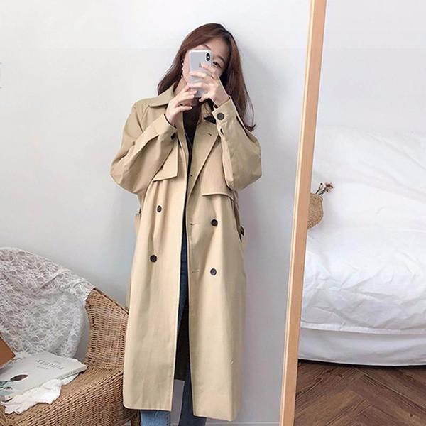 小さいサイズ 小柄 トレンチコート ロング レディース テロンチ 韓国 定番 コート ロングコート 体型カバー 上品コート ブラック 代 30代 通勤 Dg427ze マンテンショップ 通販 Yahoo ショッピング